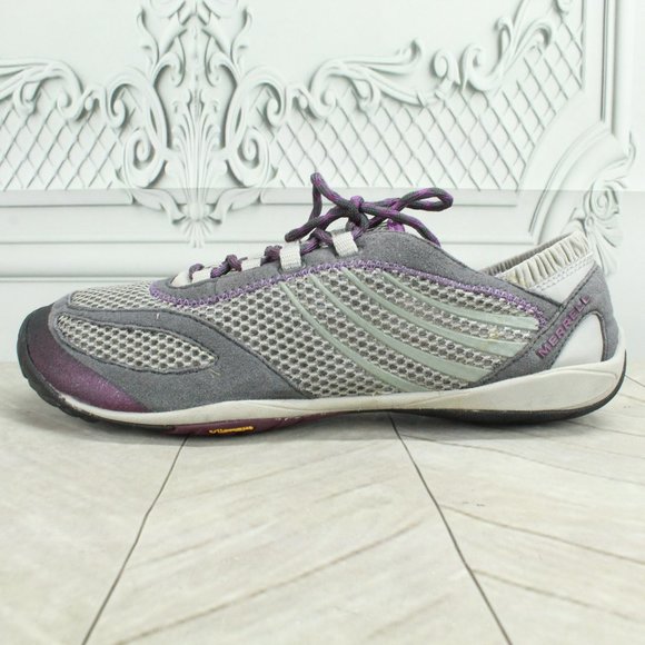 Merrell Shoes - Merrell Pace Glove Dark Shadow Gray Suede Lace Up Running Sneakers Shoes Size 9